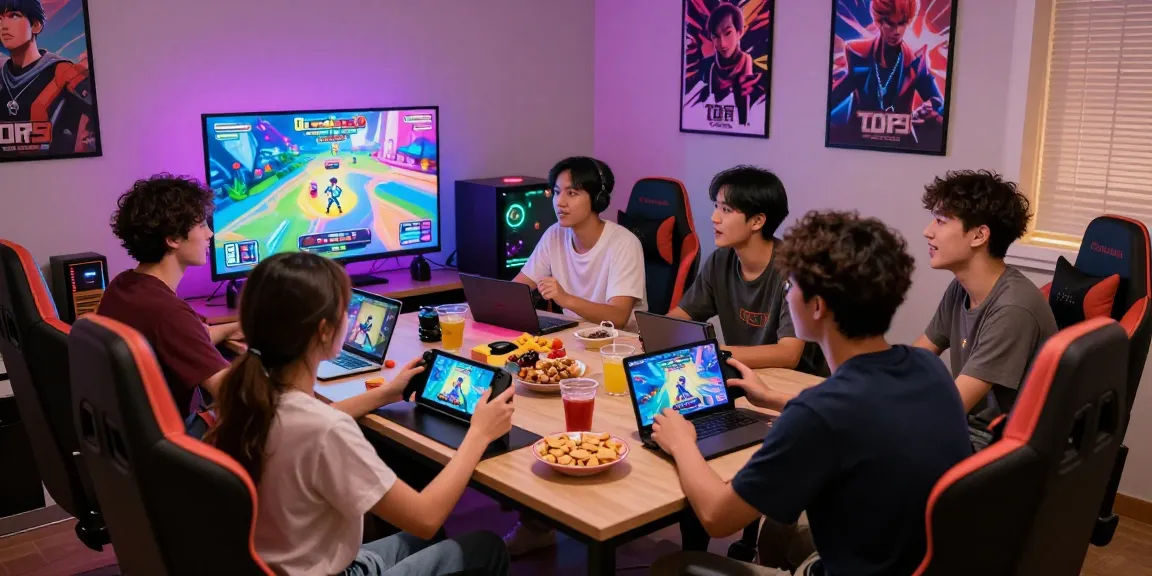 Exciting gaming party scene playing ecchi game with friends and vibrant atmosphere.